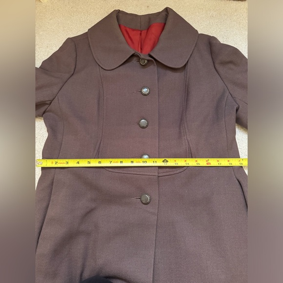 Women’s 1960’s Vintage coat Brown (Rare) Hand craft Made In Usa - Picture 12 of 16